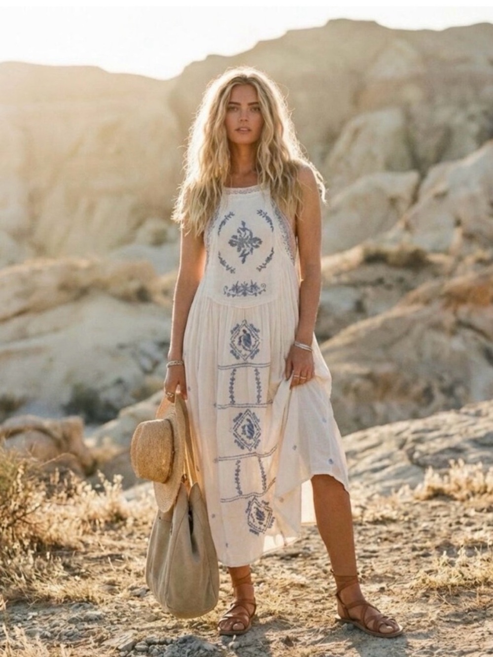 Free People Diamonds in the Sky Midi Dress